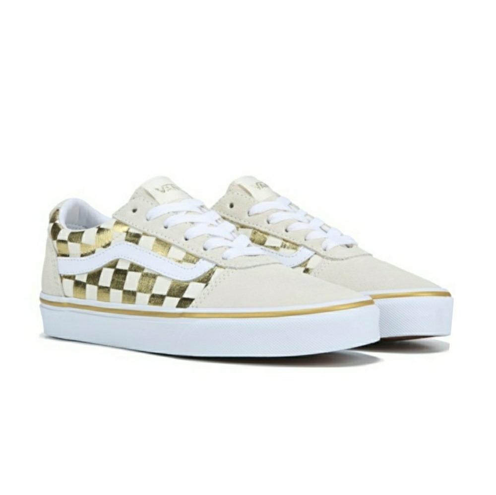 Gold Checkerboard Old Skool Vans